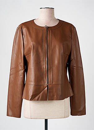 Veste casual col rond marron BETTY BARCLAY femme