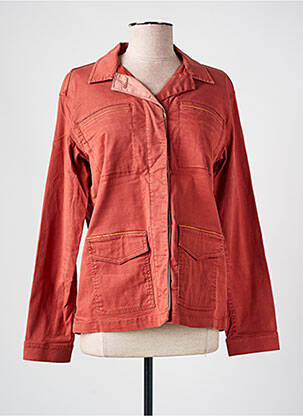 Veste casual col chemisier orange SAINT HILAIRE femme
