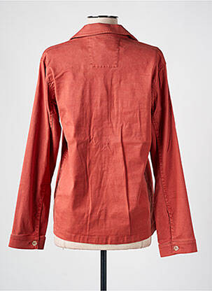 Veste casual col chemisier orange SAINT HILAIRE femme