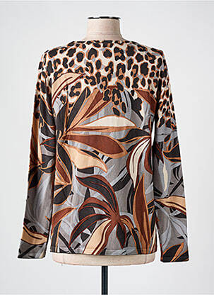 Pull coupe droite manches longues marron BETTY BARCLAY femme