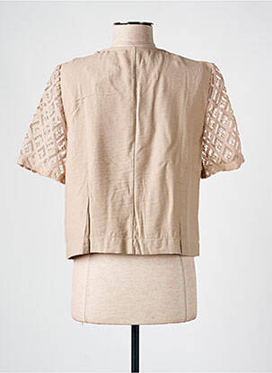 Veste chic fermeture boutonnée sur le devant beige CHRISTINE LAURE femme