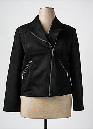 Veste casual tissage suedine noir BETTY BARCLAY femme