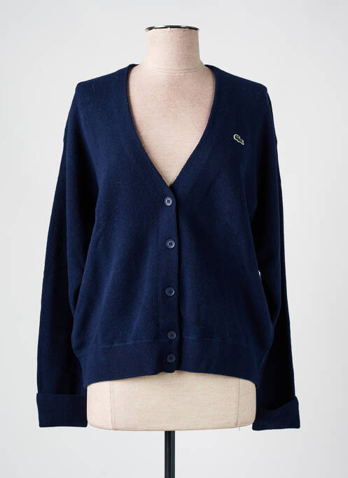 Gilet manches longues bleu LACOSTE pour femme