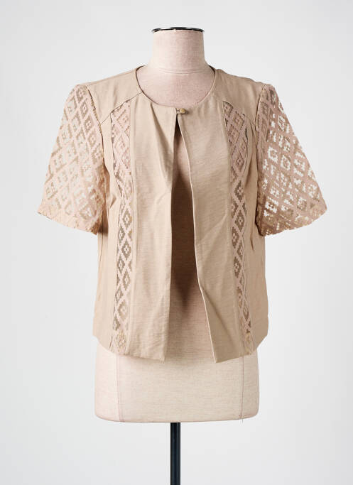 Veste chic beige CHRISTINE LAURE pour femme