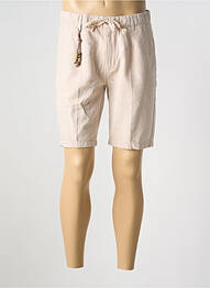 Bermuda taille élastique taille normale beige YES.ZEE homme