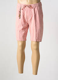 Bermuda taille élastique taille normale rose YES.ZEE homme