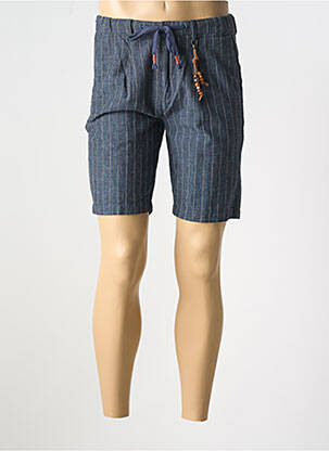 Bermuda taille élastique taille normale bleu YES.ZEE homme
