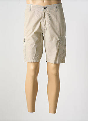 Bermuda tissage popeline taille normale beige DOS GALGOS homme