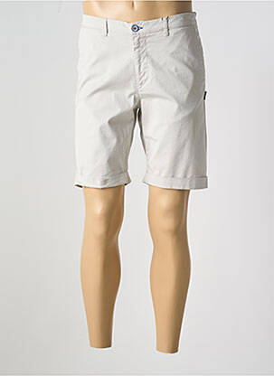 Bermuda stretch taille normale beige CROCQUER homme