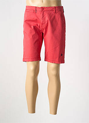 Bermuda stretch taille normale rouge U.S. POLO ASSN homme