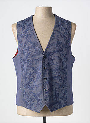 Gilet sans manche coupe cintrée bleu WHITE BROS. homme