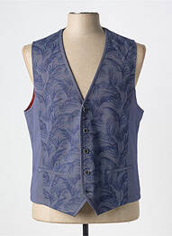 Gilet sans manche coupe cintrée bleu WHITE BROS. homme