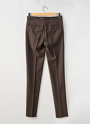Pantalon slim tissage popeline taille normale marron 1969 homme