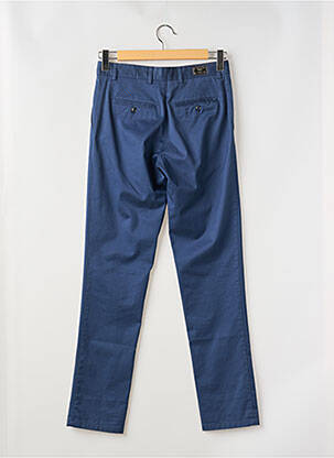 Pantalon chino tissage popeline taille normale bleu 1969 homme