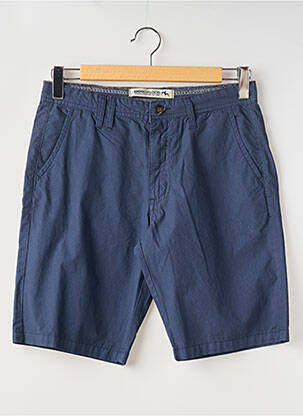 Bermuda tissage popeline taille normale bleu DOSGALGOS homme