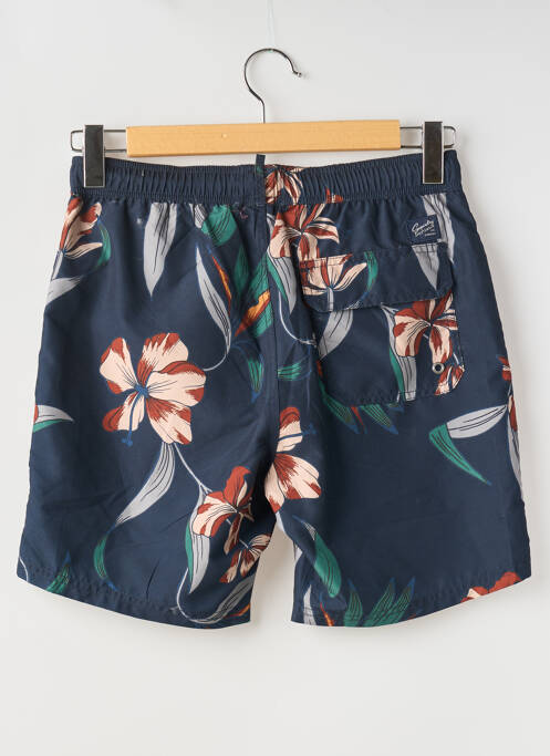 Short de bain tissage popeline bleu SUPERDRY homme
