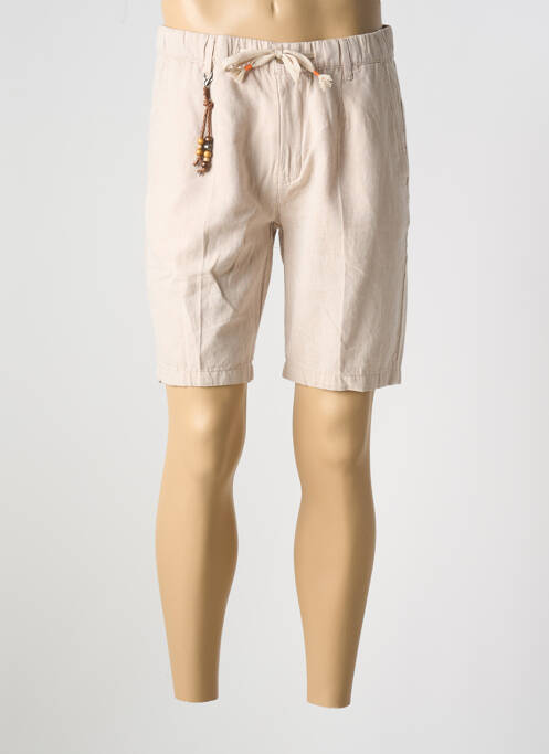 Bermuda beige YES.ZEE pour homme