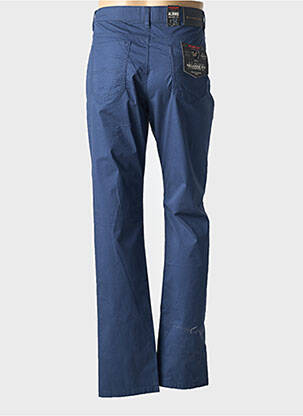 Pantalon slim stretch taille normale bleu WAMPUM homme