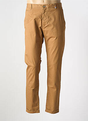Pantalon chino stretch taille normale marron DO REGO & NOVOA homme
