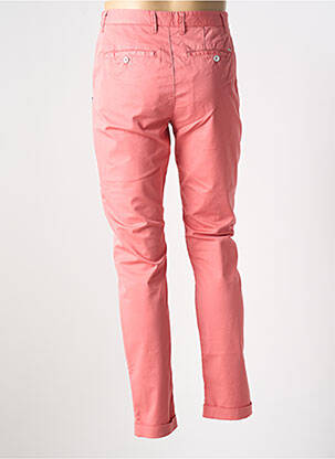 Pantalon chino tissage popeline taille normale rouge CROCQUER homme