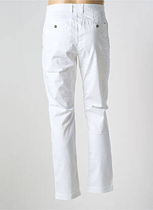 Pantalon chino tissage popeline taille normale blanc CROCQUER homme