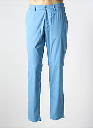 Pantalon chino tissage popeline taille normale bleu GARDEUR homme