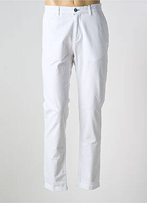 Pantalon chino stretch taille basse blanc DO REGO & NOVOA homme