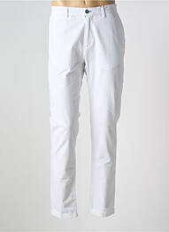 Pantalon chino stretch taille basse blanc DO REGO & NOVOA homme