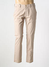 Pantalon chino tissage popeline taille normale marron GARDEUR homme