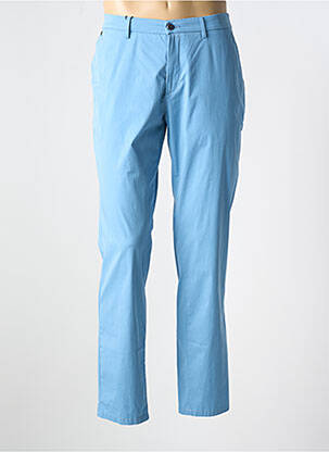 Pantalon chino tissage popeline taille normale bleu GARDEUR homme