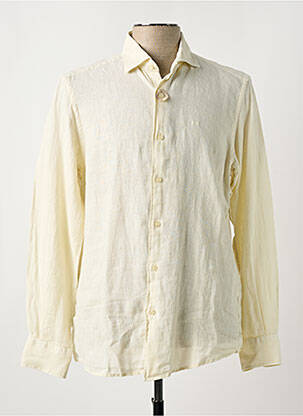Chemise manches longues coupe droite beige CARLOS CORDOBA homme