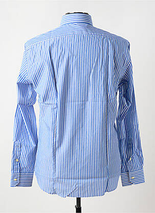 Chemise manches longues coupe cintrée bleu TRUSSARDI JEANS homme