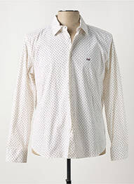 Chemise manches longues imprimé fantaisie blanc 1969 homme