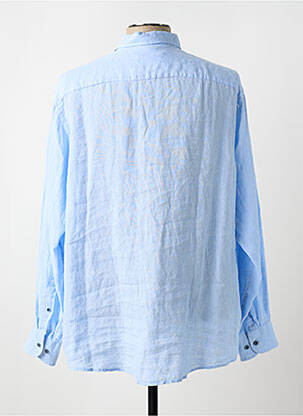 Chemise manches longues coupe droite bleu CASAMODA homme