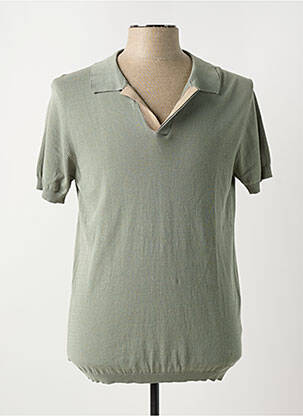 Polo manches courtes manches courtes vert YES.ZEE homme