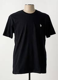 T-shirt broderie manches courtes noir U.S. POLO ASSN homme