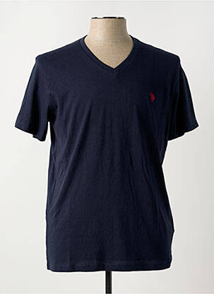 T-shirt broderie manches courtes bleu U.S. POLO ASSN homme