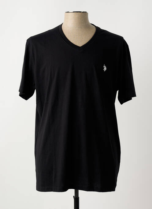 T-shirt broderie manches courtes noir U.S. POLO ASSN homme