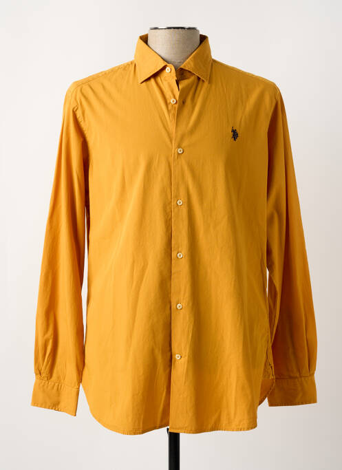 Chemise manches longues jaune U.S. POLO ASSN pour homme