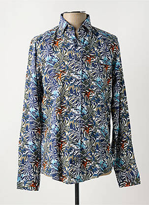 Chemise manches longues coupe cintrée bleu CASAMODA homme
