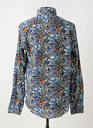 Chemise manches longues coupe cintrée bleu CASAMODA homme