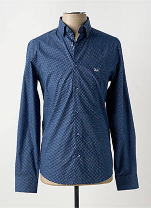 Chemise manches longues imprimé fantaisie bleu VERSACE 1969 ABBIGLIAMENTO SPORTIVO SRL homme