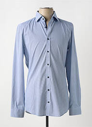 Chemise manches longues coupe cintrée bleu VENTI homme