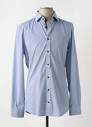 Chemise manches longues coupe cintrée bleu VENTI homme
