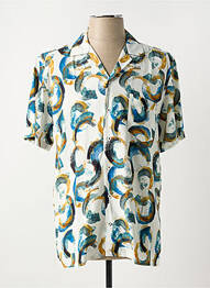 Chemise manches courtes poches beige 2GALGOS homme