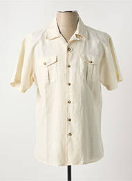 Chemise manches courtes poches beige CARLOS CORDOBA homme