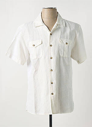 Chemise manches courtes poches beige CARLOS CORDOBA homme