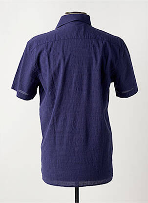 Polo stretch manches courtes bleu CROCQUER homme