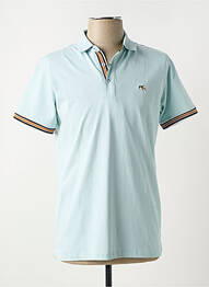 Polo tissage jersey manches courtes vert 2GALGOS homme