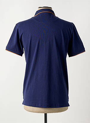 Polo tissage jersey manches courtes bleu DOSGALGOS homme